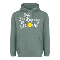 Sage Scorekeeper Softball Team Scorebook Keeper Raglan Baseball Heavyweight Hoodie - longCreatives