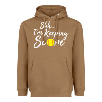 Toasted Coconut Scorekeeper Softball Team Scorebook Keeper Raglan Baseball Heavyweight Hoodie - longCreatives