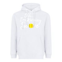 White Scorekeeper Softball Team Scorebook Keeper Raglan Baseball Heavyweight Hoodie - longCreatives