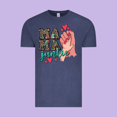 Mama Junkie Mother's Day Vintage Tee Designed By Cowgirlartshop