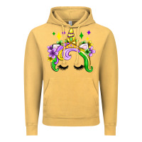 Vintage Mustard unicorn mardi gras olivia Vintage Hoodie - OliviaCreatesArt