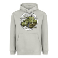 Moon Dust Sherman M4A1 WWII Army Tank History Vintage Heavyweight Hoodie - longCreatives