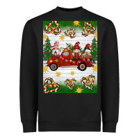 Black christmas gnomes truck Heavyweight Sweatshirt - Artiststas