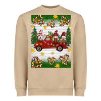 Christmas Gnomes Truck Heavyweight Sweatshirt | Teevron