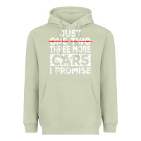 Matcha Just One More Car I Promise Mechanic Gift Car Lover Garage Heavyweight Hoodie - longCreatives