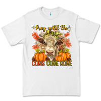 White Pray Till The Cows Come Home Premium Tee - texasbilliewilder