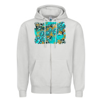 Dove Grey gemstone cowhide glitter background Zipper Hoodie - Artiststas