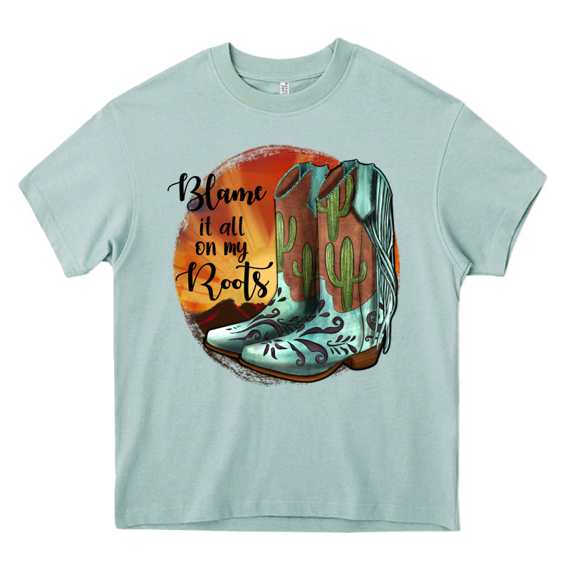 Blame It All On My Roots Heavy Core Tee by JahusDesignShop | Teevron