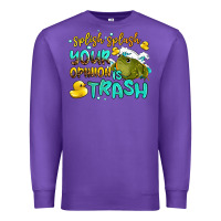 Purple splish splash your opinion is trash Premium Sweatshirt - AdoDesignShop