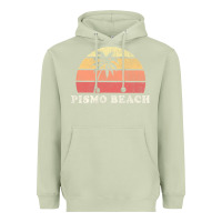Matcha Pismo Beach CA Vintage 70s Retro Throwback Design Heavyweight Hoodie - longCreatives