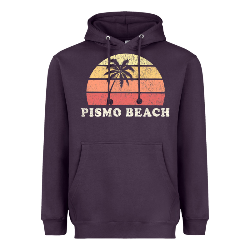 Pismo Beach Ca Vintage 70s Retro Throwback Design Heavyweight Hoodie by longCreatives | Teevron