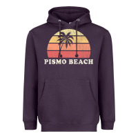 Plum Pismo Beach CA Vintage 70s Retro Throwback Design Heavyweight Hoodie - longCreatives
