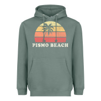 Sage Pismo Beach CA Vintage 70s Retro Throwback Design Heavyweight Hoodie - longCreatives