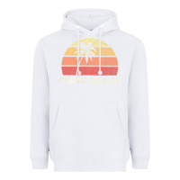 White Pismo Beach CA Vintage 70s Retro Throwback Design Heavyweight Hoodie - longCreatives