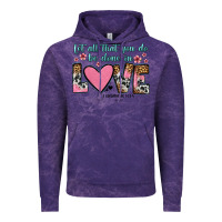 Cloud Purple let all that you do be done in love Vintage Hoodie - OliviaCreatesArt