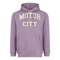 Lavender Classic Motor City Detroit Varsity Heavyweight Hoodie - longCreatives