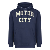 Classic Motor City Detroit Varsity Heavyweight Hoodie | Teevron