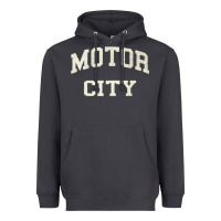 Smoke Classic Motor City Detroit Varsity Heavyweight Hoodie - longCreatives