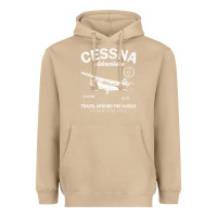 Mushroom cessna distressed Heavyweight Hoodie - longCreatives