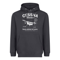Cessna Distressed Heavyweight Hoodie | Teevron