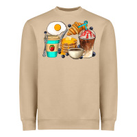 Mushroom Breakfast Coffee Cups Heavyweight Sweatshirt - Artiststas