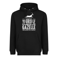 Black Gazelle Gift Lover Heavyweight Hoodie - longCreatives