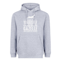 Heather Grey Gazelle Gift Lover Heavyweight Hoodie - longCreatives