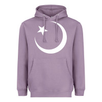 Lavender Islam Symbol Design white Heavyweight Hoodie - longCreatives