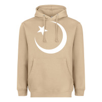Mushroom Islam Symbol Design white Heavyweight Hoodie - longCreatives