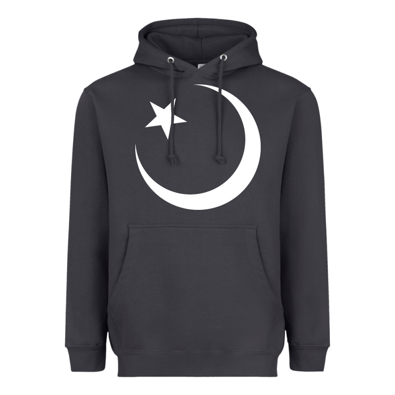 Islam Symbol Design White Heavyweight Hoodie by longCreatives | Teevron