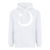 White Islam Symbol Design white Heavyweight Hoodie - longCreatives