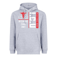 Heather Grey ICU Registered Nurse Medical Intensive Care Unit Heavyweight Hoodie - longCreatives