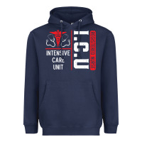 Navy ICU Registered Nurse Medical Intensive Care Unit Heavyweight Hoodie - longCreatives