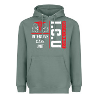 Sage ICU Registered Nurse Medical Intensive Care Unit Heavyweight Hoodie - longCreatives