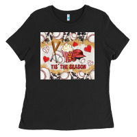Black tis' the season with cowhide tumbler tbs Ladies Tee - TumblerDesignByShophia