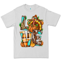Dove Grey Love Turkey Thanksgiving Premium Tee - texasbilliewilder