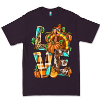 Plum Love Turkey Thanksgiving Premium Tee - texasbilliewilder