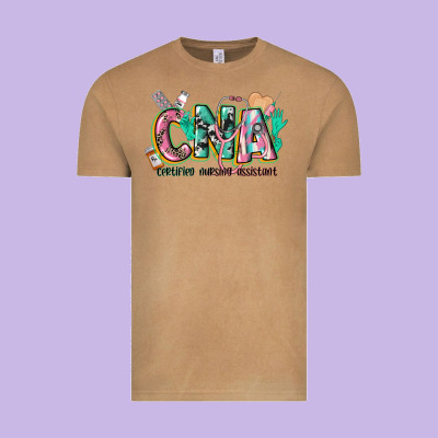 Certified Nursing Assistant Vintage Tee Designed By Cowgirlartshop