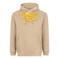 Mushroom Navy Seals badge Heavyweight Hoodie - longCreatives