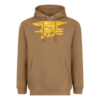 Toasted Coconut Navy Seals badge Heavyweight Hoodie - longCreatives