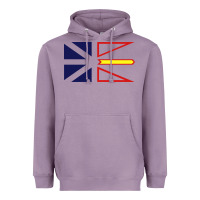Lavender Newfoundland and Labrador Flag - 3 Color Heavyweight Hoodie - longCreatives