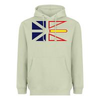 Matcha Newfoundland and Labrador Flag - 3 Color Heavyweight Hoodie - longCreatives