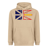 Mushroom Newfoundland and Labrador Flag - 3 Color Heavyweight Hoodie - longCreatives