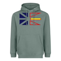 Sage Newfoundland and Labrador Flag - 3 Color Heavyweight Hoodie - longCreatives