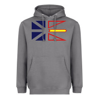 Newfoundland And Labrador Flag - 3 Color Heavyweight Hoodie | Teevron