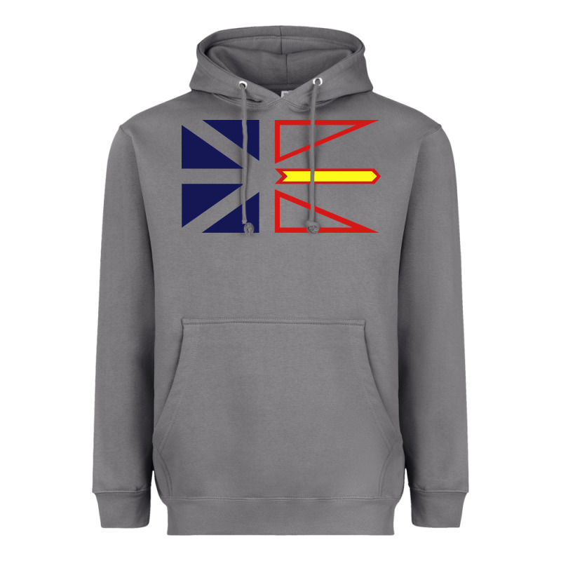Newfoundland And Labrador Flag - 3 Color Heavyweight Hoodie by longCreatives | Teevron