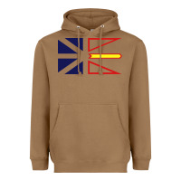 Toasted Coconut Newfoundland and Labrador Flag - 3 Color Heavyweight Hoodie - longCreatives
