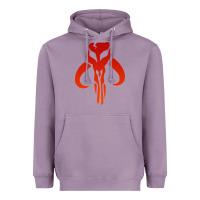 Lavender Mando Mythosaur Skull Sticker Heavyweight Hoodie - longCreatives