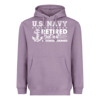 Lavender US Navy Retired Shirt Heavyweight Hoodie - longCreatives