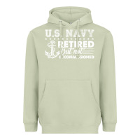 Matcha US Navy Retired Shirt Heavyweight Hoodie - longCreatives